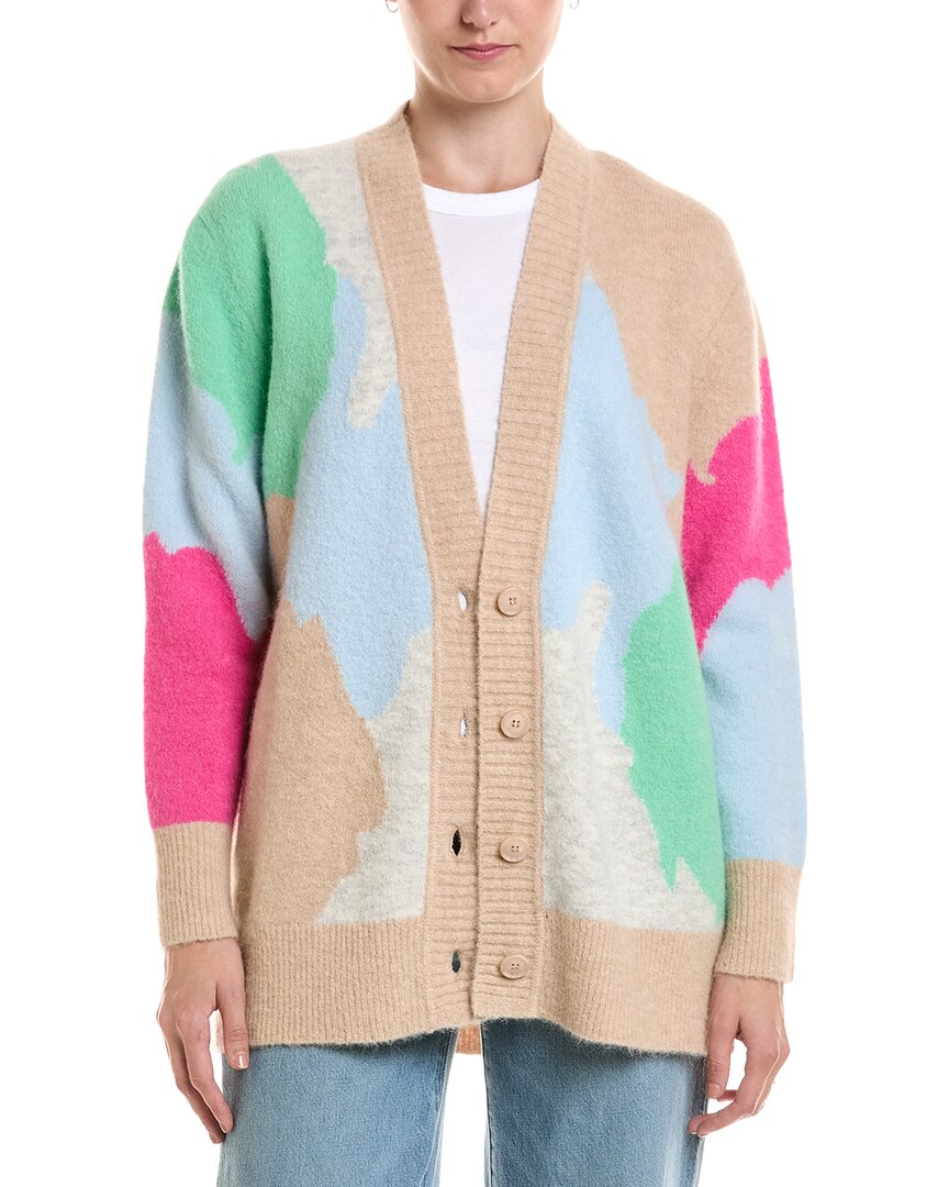 Forte Cashmere Forte Cashmere Lofty Intarsia Alpaca-Blend Cardigan