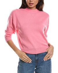 Forte Cashmere Forte Cashmere Crop Cashmere Sweatshirt