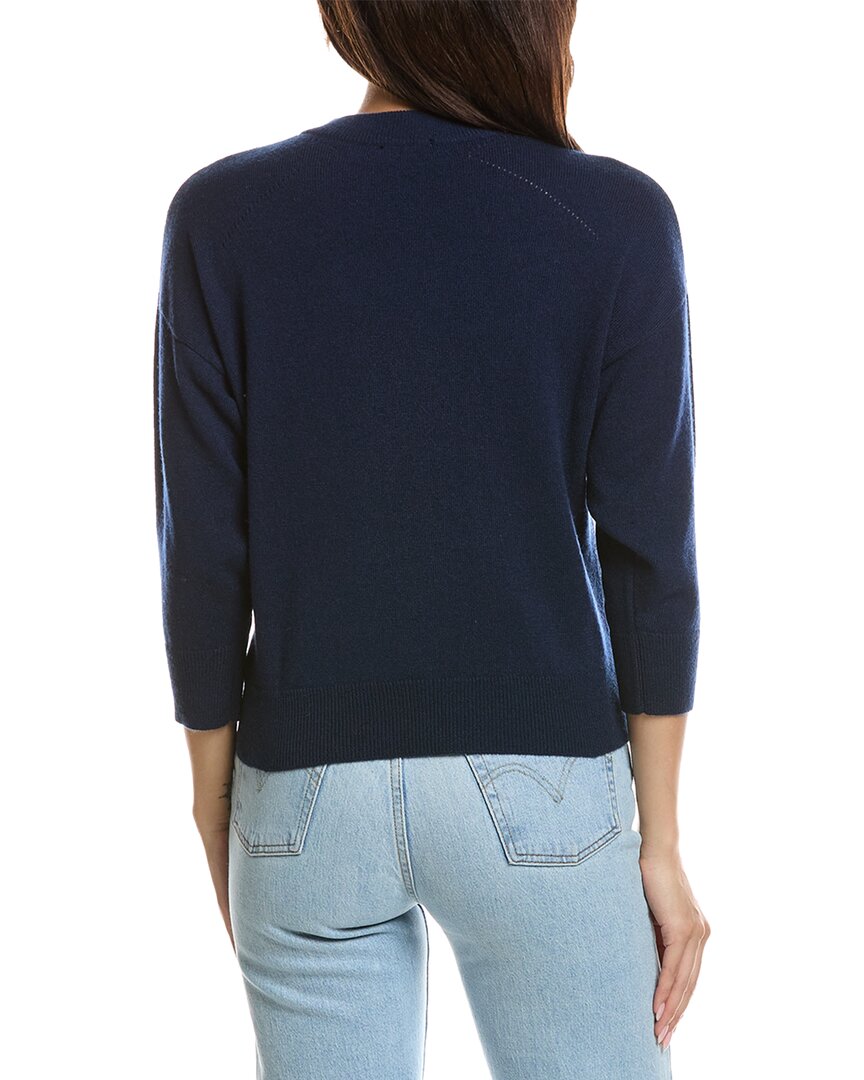 Forte Cashmere Forte Cashmere Crop Cashmere Sweatshirt