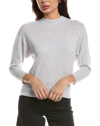 Forte Cashmere Forte Cashmere Crop Cashmere Sweatshirt