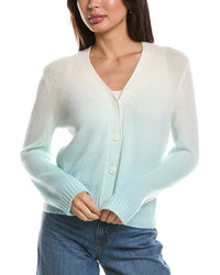 Forte Cashmere Forte Cashmere Ombre V-Neck Cashmere Cardigan