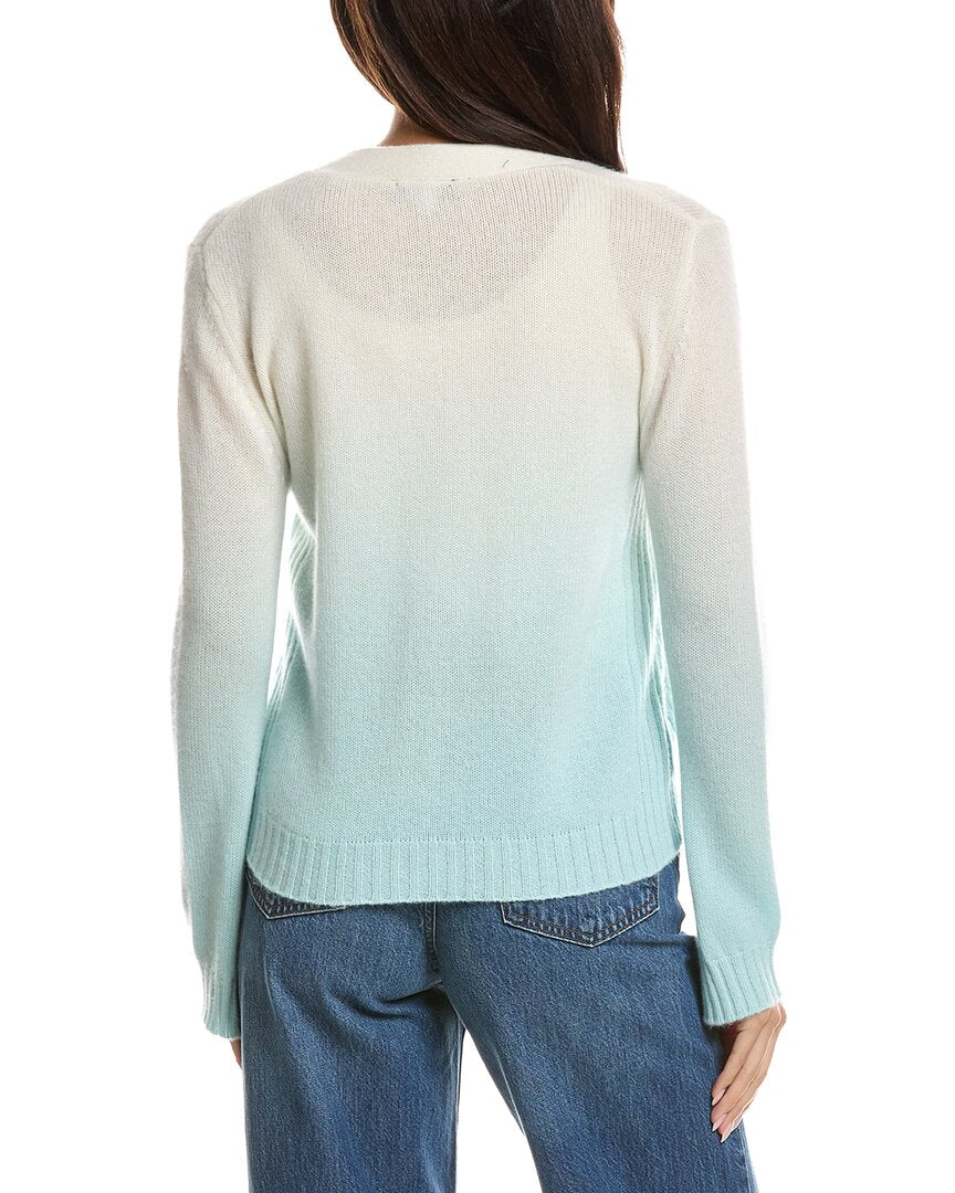 Forte Cashmere Forte Cashmere Ombre V-Neck Cashmere Cardigan