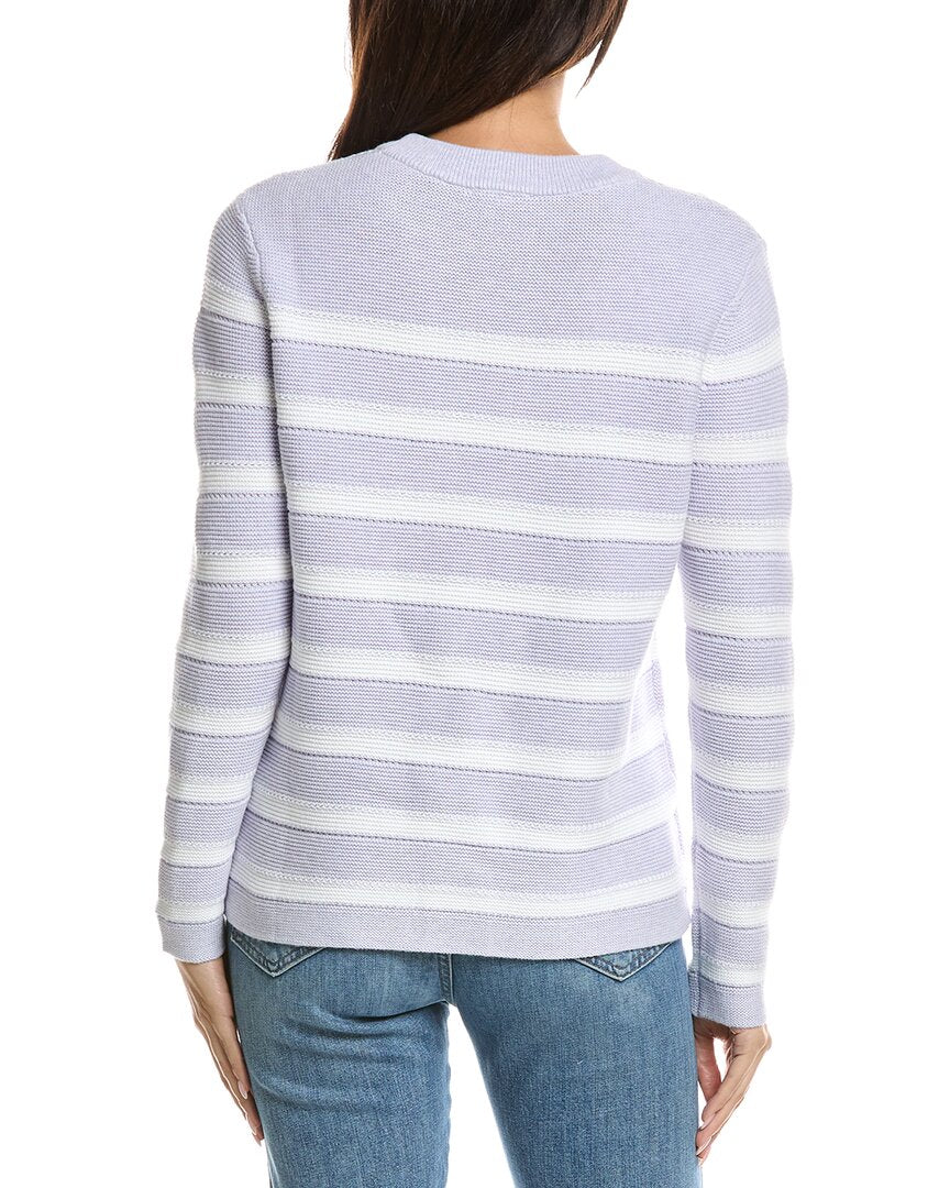 Forte Cashmere Forte Cashmere Stripe Crewneck Sweater