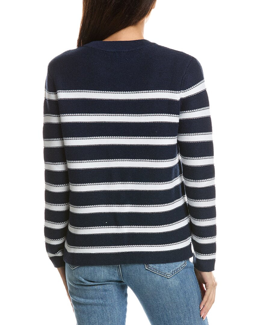 Forte Cashmere Forte Cashmere Stripe Crewneck Sweater