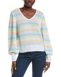 Forte Cashmere Forte Cashmere Textured Balloon Sleeve Sweater