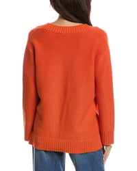 Forte Cashmere Forte Cashmere Gathered V-Neck Sweater