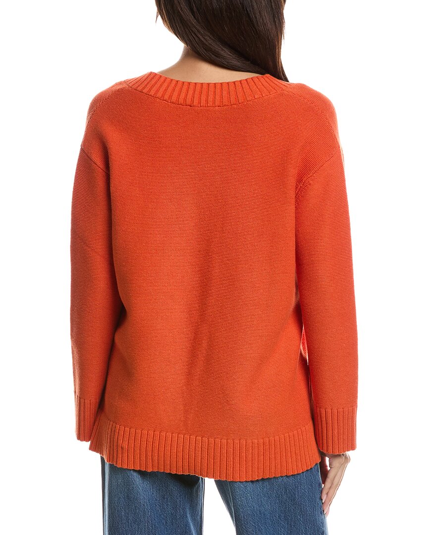 Forte Cashmere Forte Cashmere Gathered V-Neck Sweater