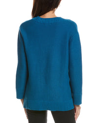 Forte Cashmere Forte Cashmere Gathered V-Neck Sweater