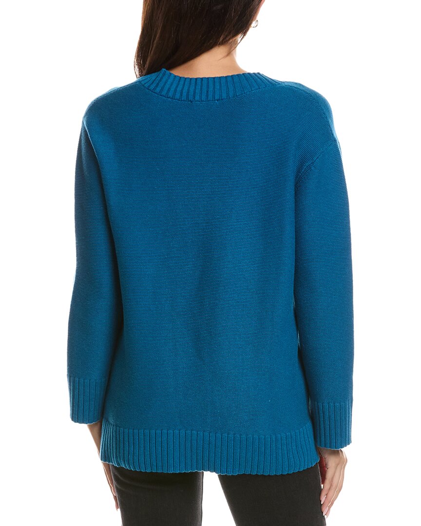 Forte Cashmere Forte Cashmere Gathered V-Neck Sweater