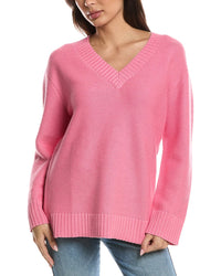 Forte Cashmere Forte Cashmere Gathered V-Neck Sweater