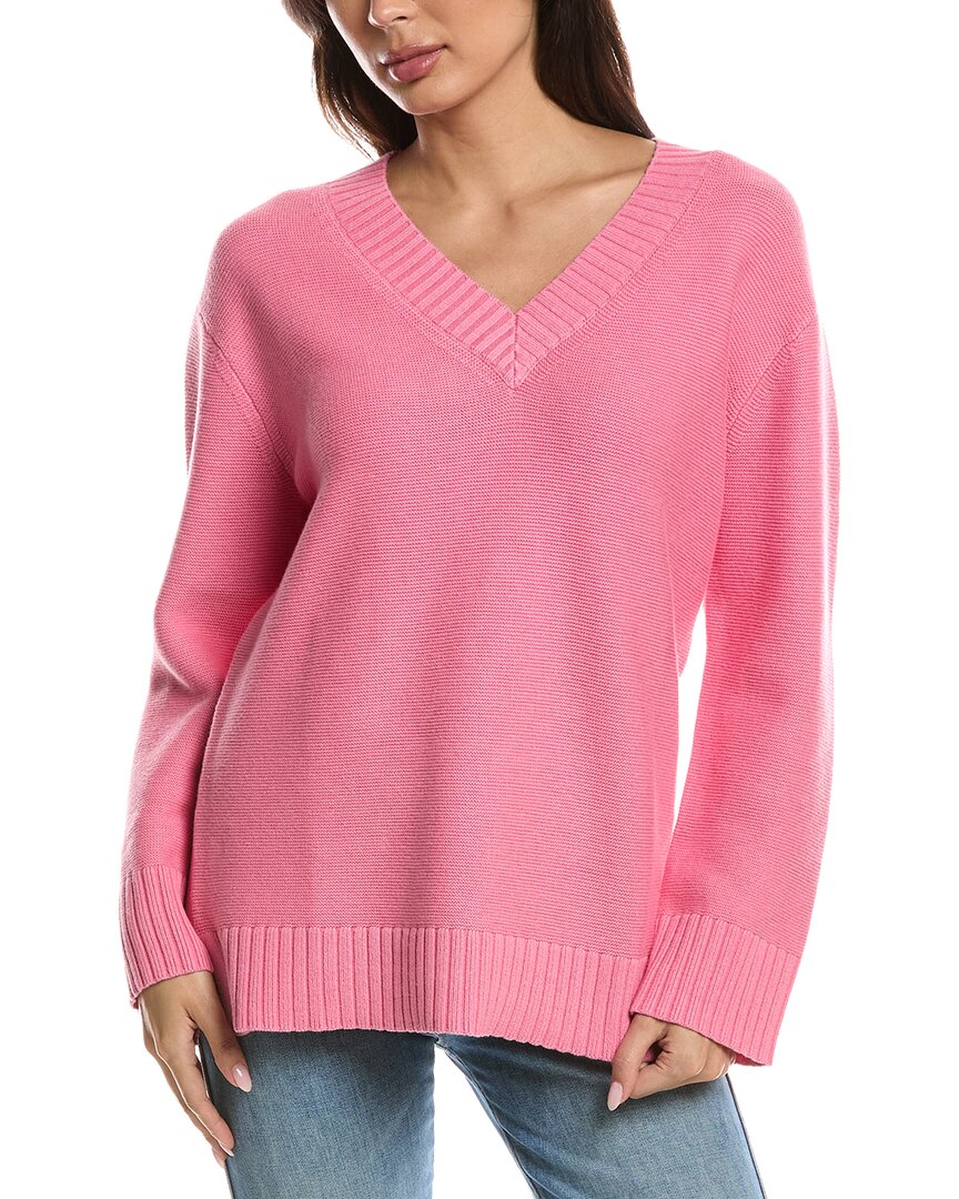 Forte Cashmere Forte Cashmere Gathered V-Neck Sweater