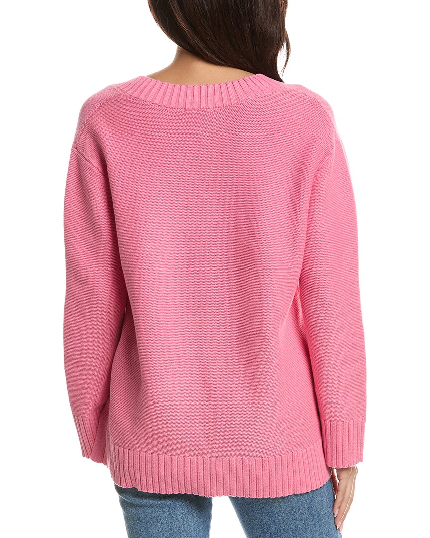 Forte Cashmere Forte Cashmere Gathered V-Neck Sweater