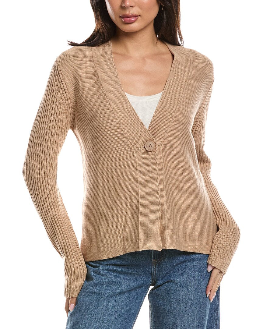 Forte Cashmere Forte Cashmere Garter & Rib Cardigan