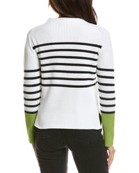 Forte Cashmere Forte Cashmere Striped Rib Sweater