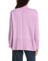 Forte Cashmere Forte Cashmere Easy Rib Trim Funnel Neck Sweater