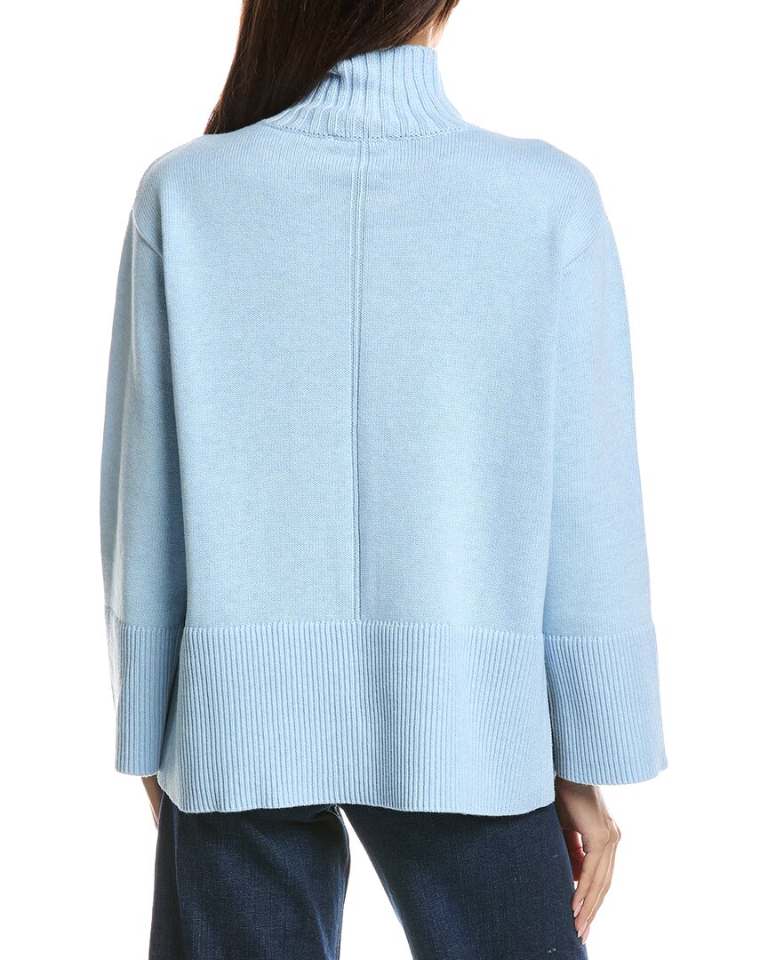 Forte Cashmere Forte Cashmere Easy Rib Trim Funnel Neck Sweater