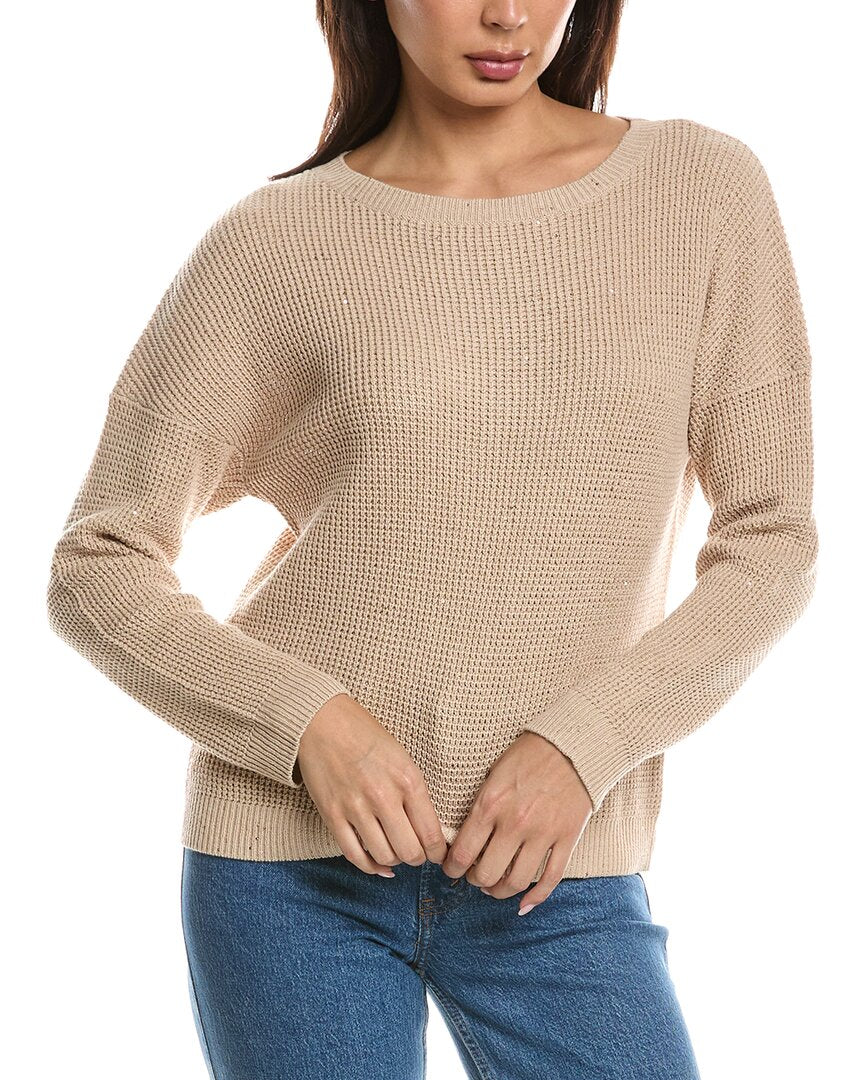 Forte Cashmere Forte Cashmere Thermal Sequin Sweater