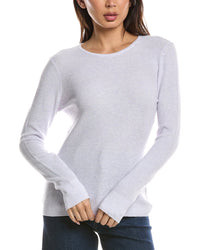 Forte Cashmere Forte Cashmere Thermal Crewneck Cashmere-Blend Sweater