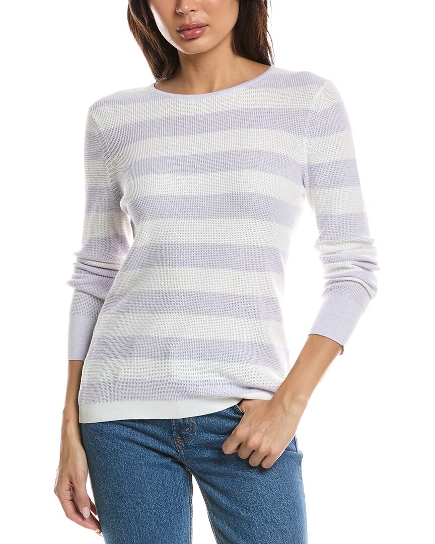 Forte Cashmere Forte Cashmere Thermal Crewneck Cashmere-Blend Sweater