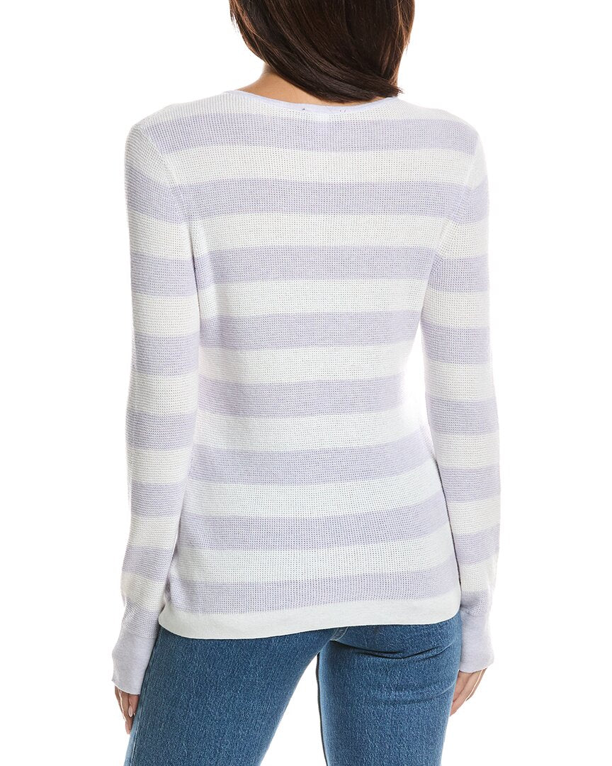 Forte Cashmere Forte Cashmere Thermal Crewneck Cashmere-Blend Sweater