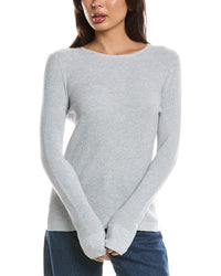 Forte Cashmere Forte Cashmere Thermal Crewneck Cashmere-Blend Sweater