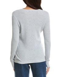 Forte Cashmere Forte Cashmere Thermal Crewneck Cashmere-Blend Sweater
