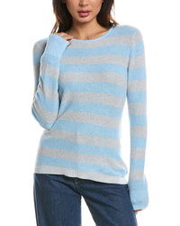 Forte Cashmere Forte Cashmere Thermal Crewneck Cashmere-Blend Sweater
