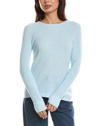 Forte Cashmere Forte Cashmere Thermal Crewneck Cashmere-Blend Sweater