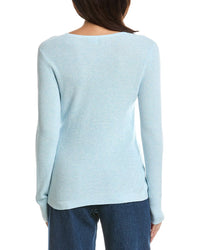 Forte Cashmere Forte Cashmere Thermal Crewneck Cashmere-Blend Sweater