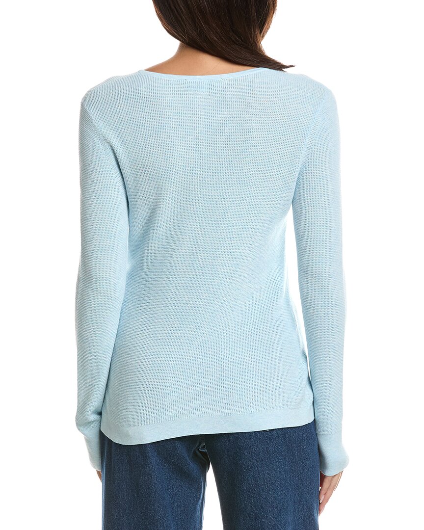 Forte Cashmere Forte Cashmere Thermal Crewneck Cashmere-Blend Sweater