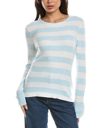 Forte Cashmere Forte Cashmere Thermal Crewneck Cashmere-Blend Sweater