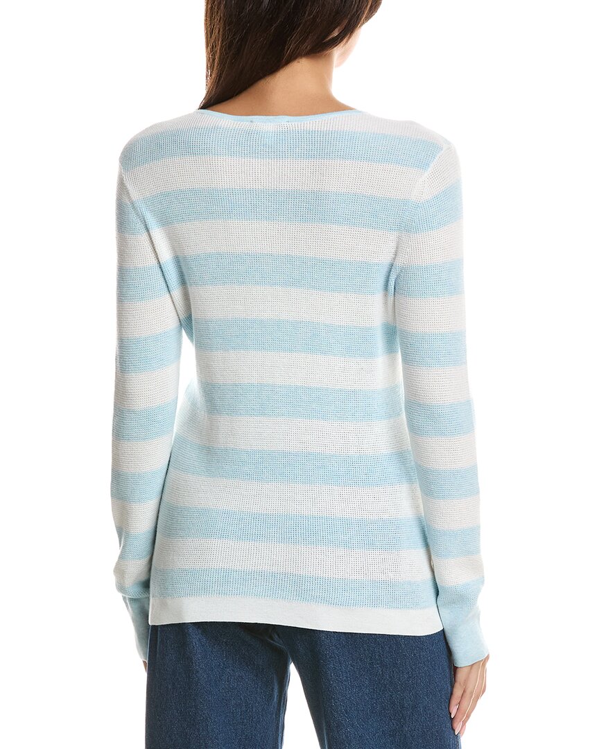Forte Cashmere Forte Cashmere Thermal Crewneck Cashmere-Blend Sweater