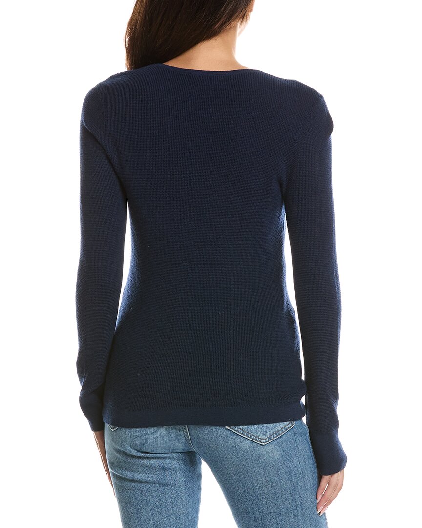 Forte Cashmere Forte Cashmere Thermal Crewneck Cashmere-Blend Sweater