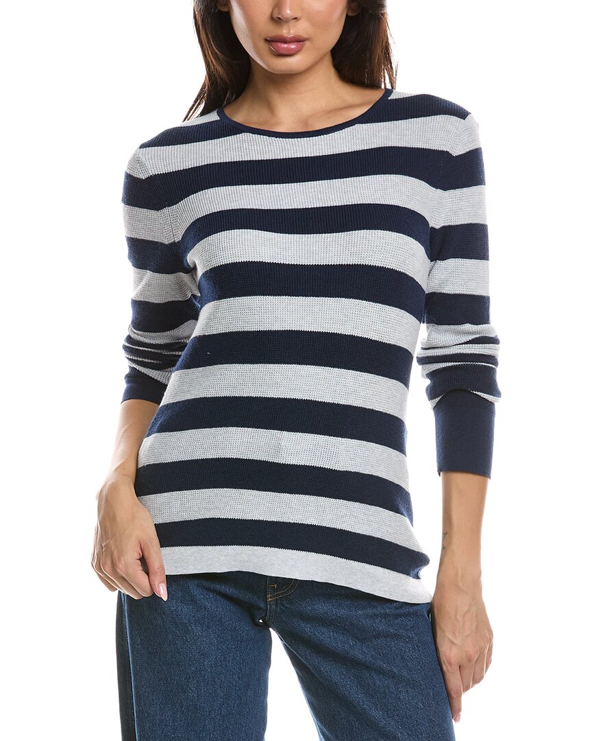 Forte Cashmere Forte Cashmere Thermal Crewneck Cashmere-Blend Sweater