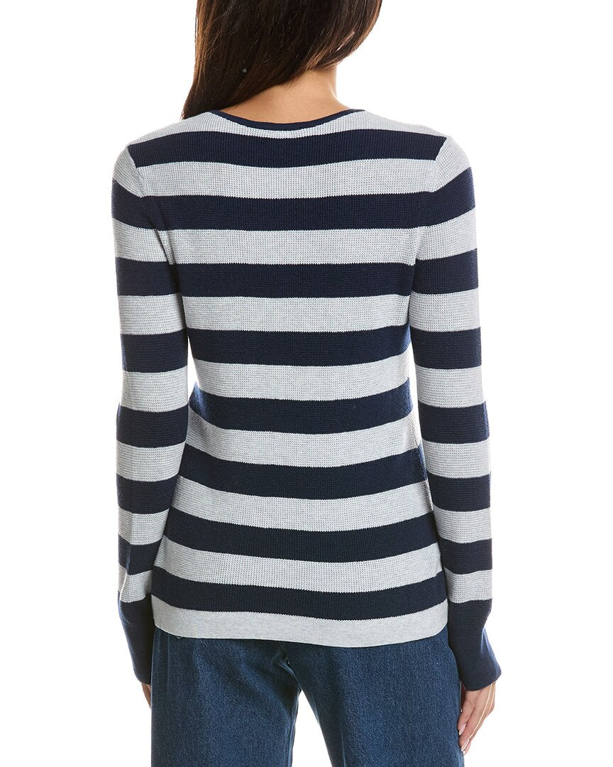 Forte Cashmere Forte Cashmere Thermal Crewneck Cashmere-Blend Sweater