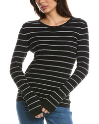 Forte Cashmere Forte Cashmere Thermal Crewneck Cashmere-Blend Sweater