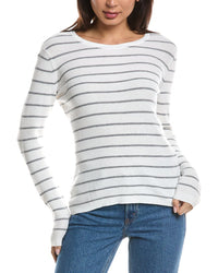 Forte Cashmere Forte Cashmere Thermal Crewneck Cashmere-Blend Sweater
