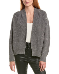 Forte Cashmere Sequin Mohair-Blend Cardigan