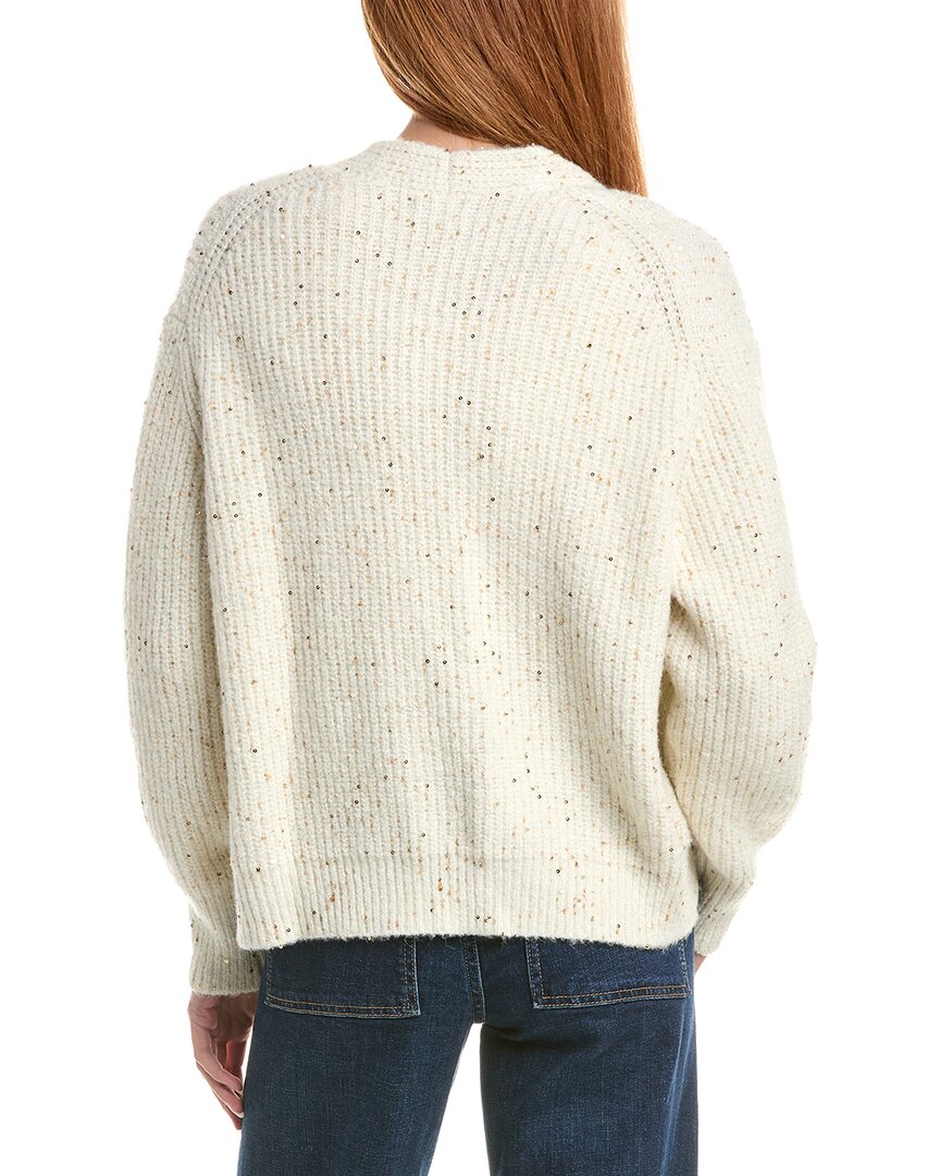 Forte Cashmere Sequin Mohair-Blend Cardigan