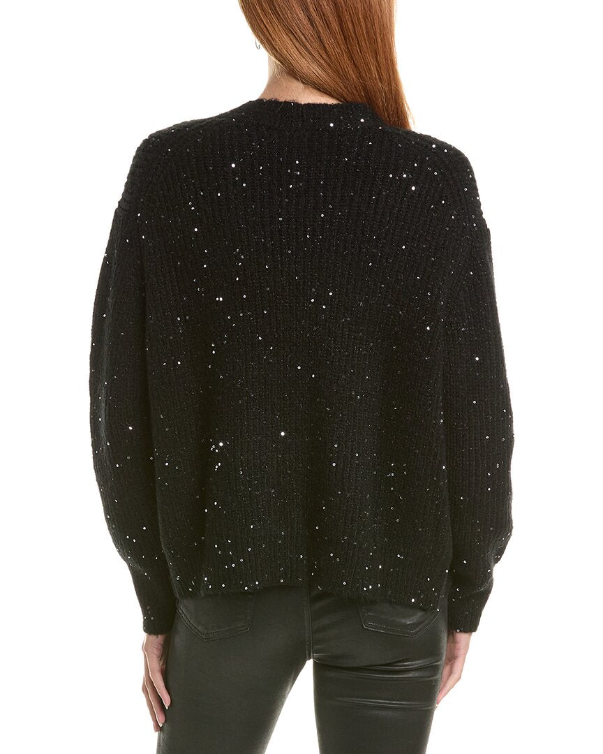Forte Cashmere Sequin Mohair-Blend Cardigan