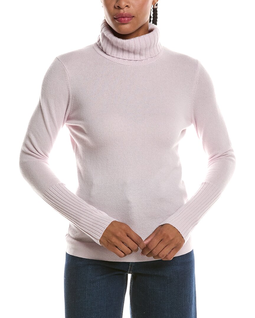 Forte Cashmere Chunky Trim Turtleneck 100% Cashmere Sweater
