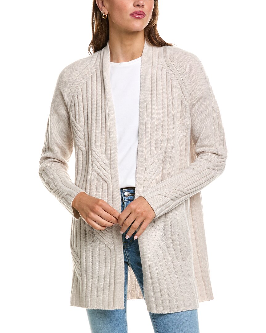 Forte Cashmere Luxe Cable 100% Cashmere Cardigan