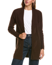 Forte Cashmere Luxe Cable 100% Cashmere Cardigan