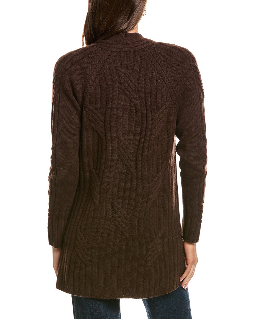 Forte Cashmere Luxe Cable 100% Cashmere Cardigan