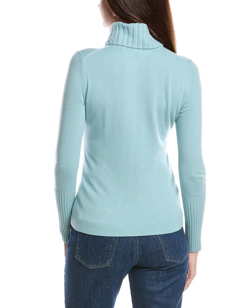 Forte Cashmere Forte Cashmere Chunky Trim Turtleneck 100% Cashmere Sweater