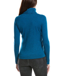 Forte Cashmere Forte Cashmere Chunky Trim Turtleneck 100% Cashmere Sweater