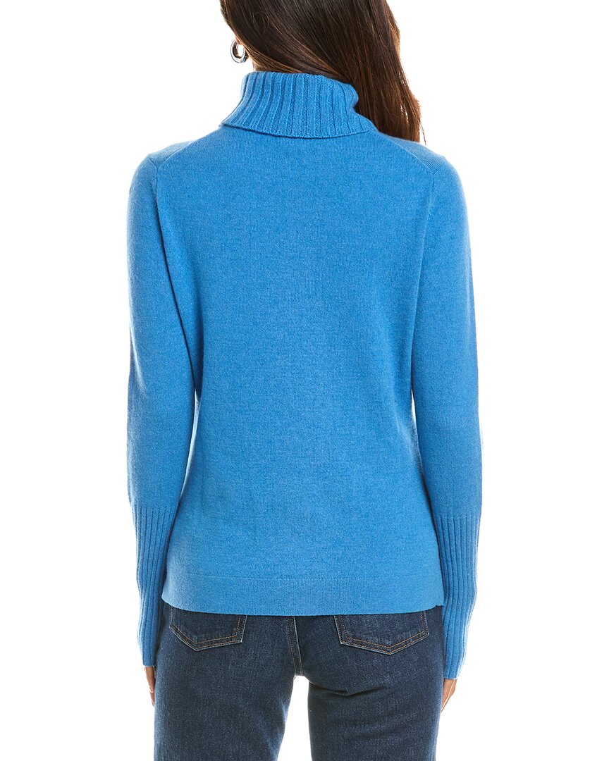 Forte Cashmere Chunky Trim Turtleneck 100% Cashmere Sweater