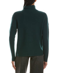 Forte Cashmere Textured Slouchy Funnel Neck 100% Cashmere Sweater