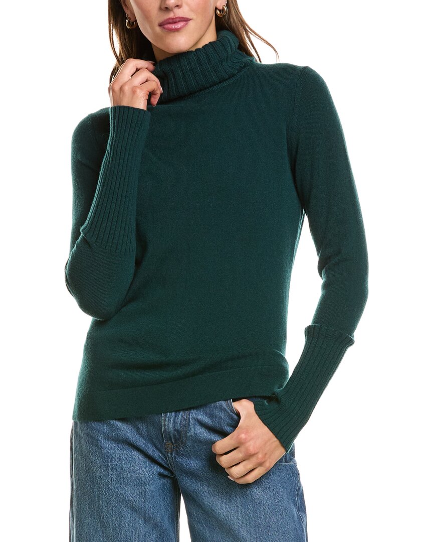 Forte Cashmere Forte Cashmere Chunky Trim Turtleneck 100% Cashmere Sweater