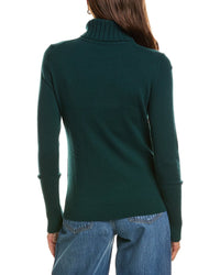 Forte Cashmere Forte Cashmere Chunky Trim Turtleneck 100% Cashmere Sweater